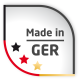 Siegel für Produkte, die nach Qualitätsstandards in Deutschland gefertigt wurden.